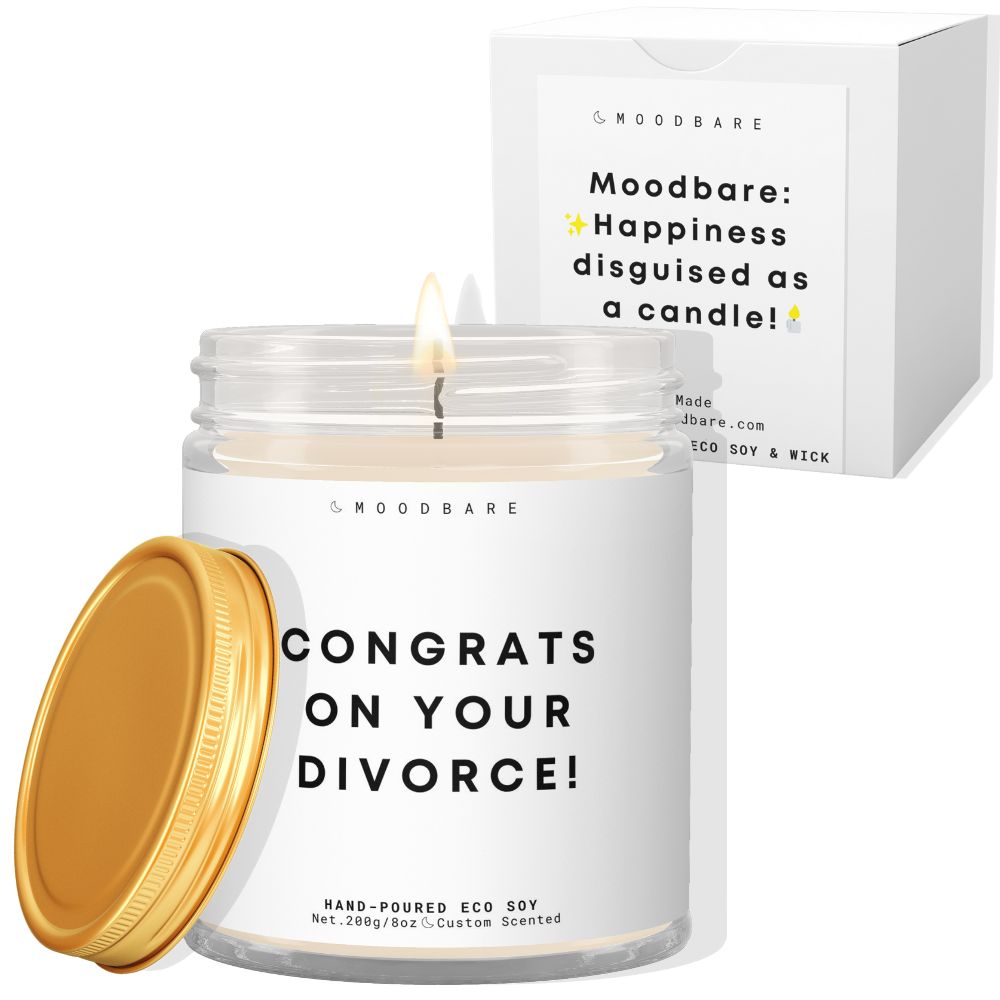 Congrats on your divorce!  ✨ Luxury Eco Soy Candle