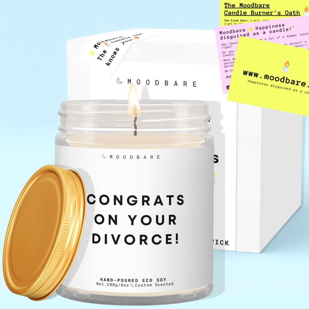 Congrats on your divorce!  ✨ Luxury Eco Soy Candle