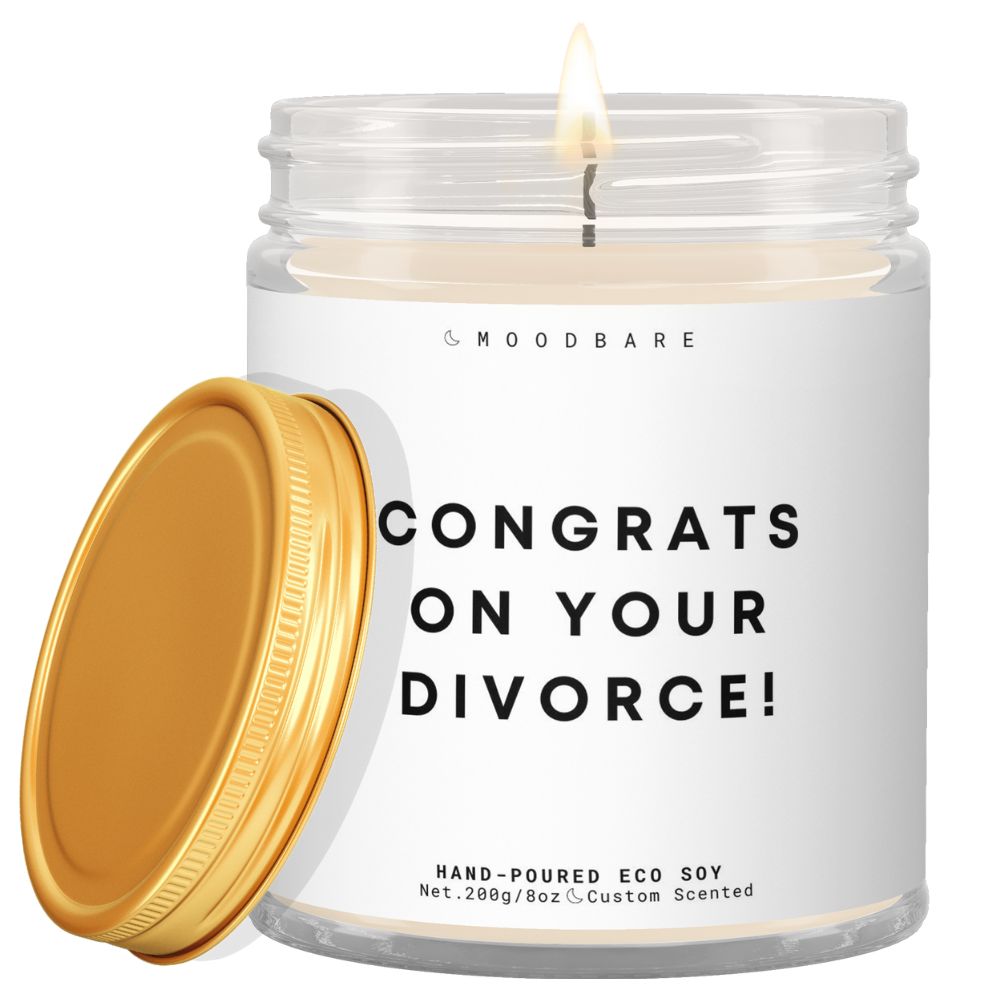 Congrats on your divorce!  ✨ Luxury Eco Soy Candle