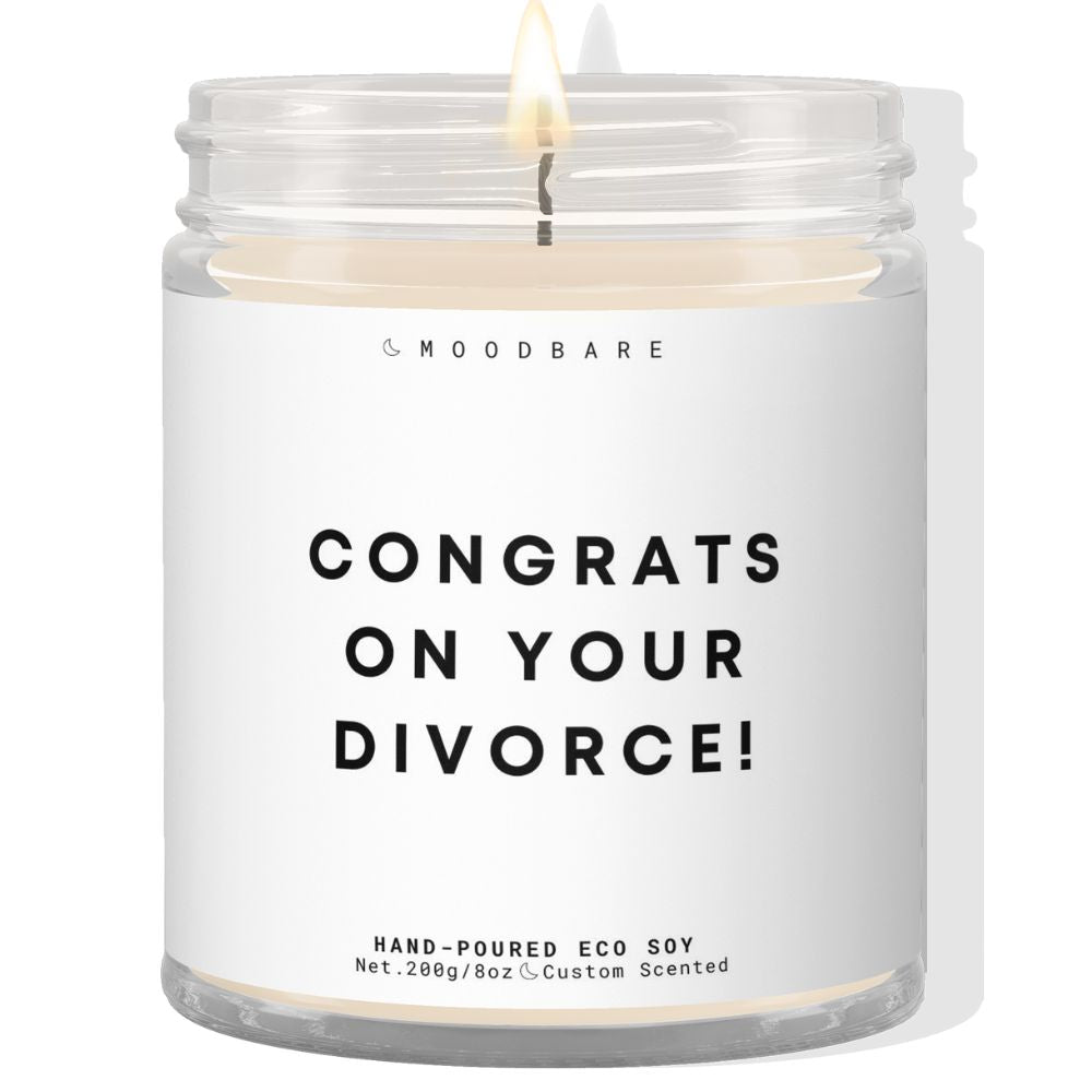 Congrats on your divorce!  ✨ Luxury Eco Soy Candle