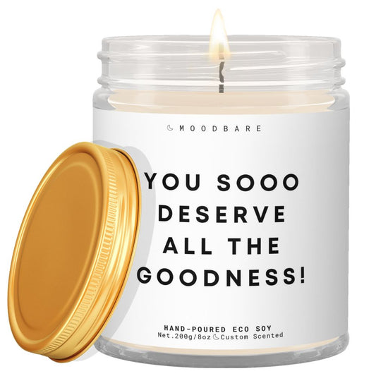 You soo deserve all the goodness!  β¨ Luxury Eco Soy Candle
