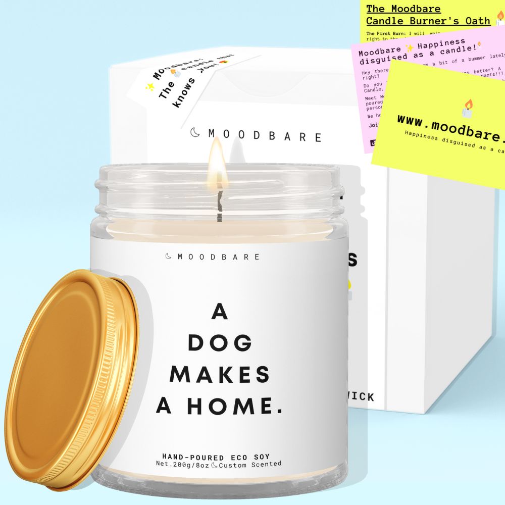 A dog makes a home!  ✨ Luxury Eco Soy Candle