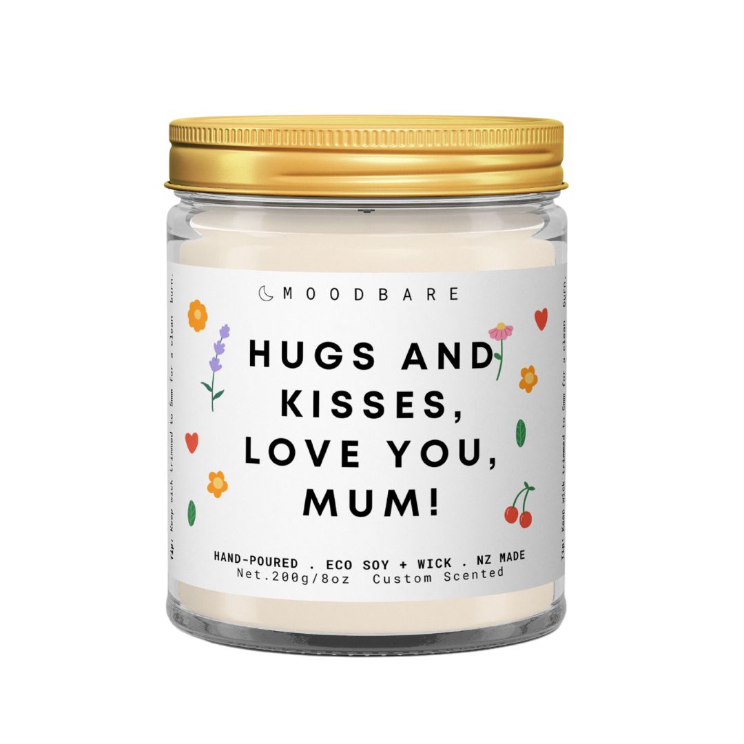 Hugs and kisses, love you, Mum! 💕  Luxury Eco Soy Mothers Day Candle ✨ Limited Edition