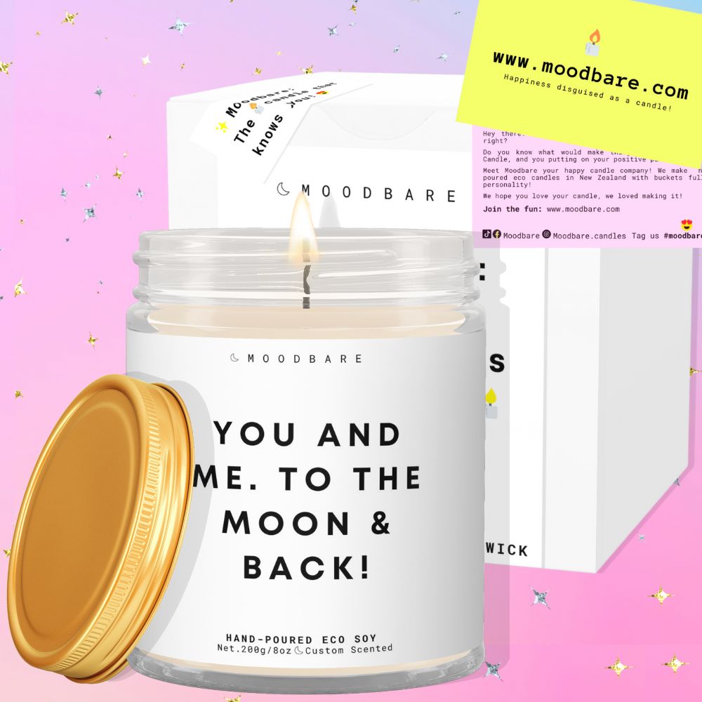 You and me. To the moon and back! ✨ Luxury Eco Soy Candle