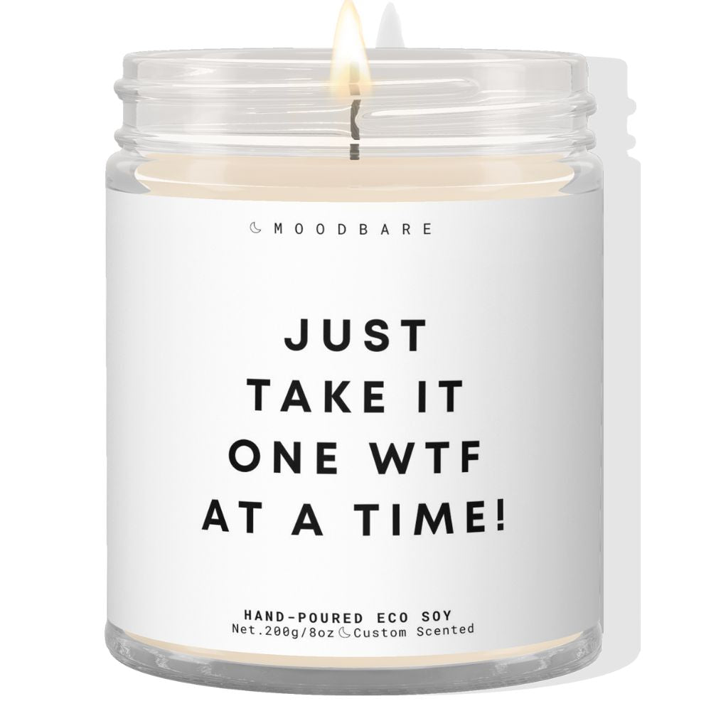 Just take it one wtf at a time! ✨ Luxury Eco Soy Candle