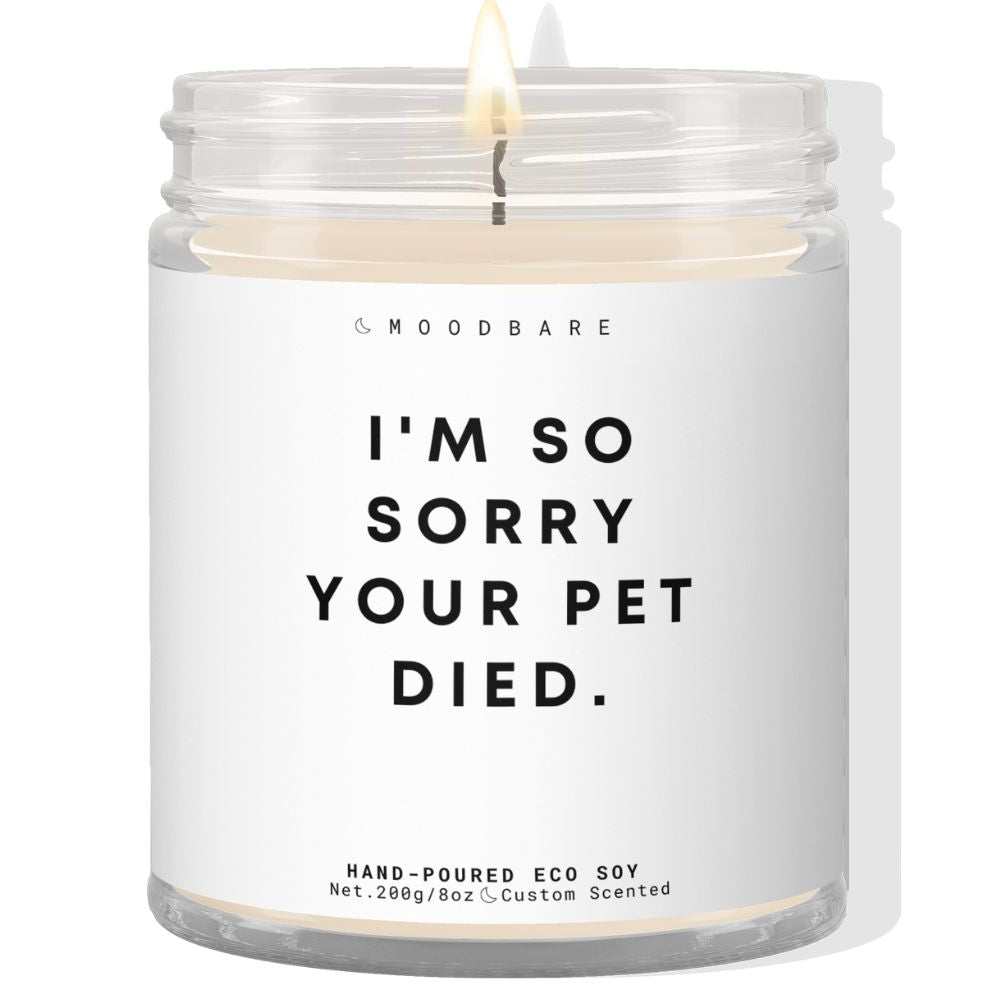 I'm so sorry your pet died! ✨ Luxury Eco Soy Candle