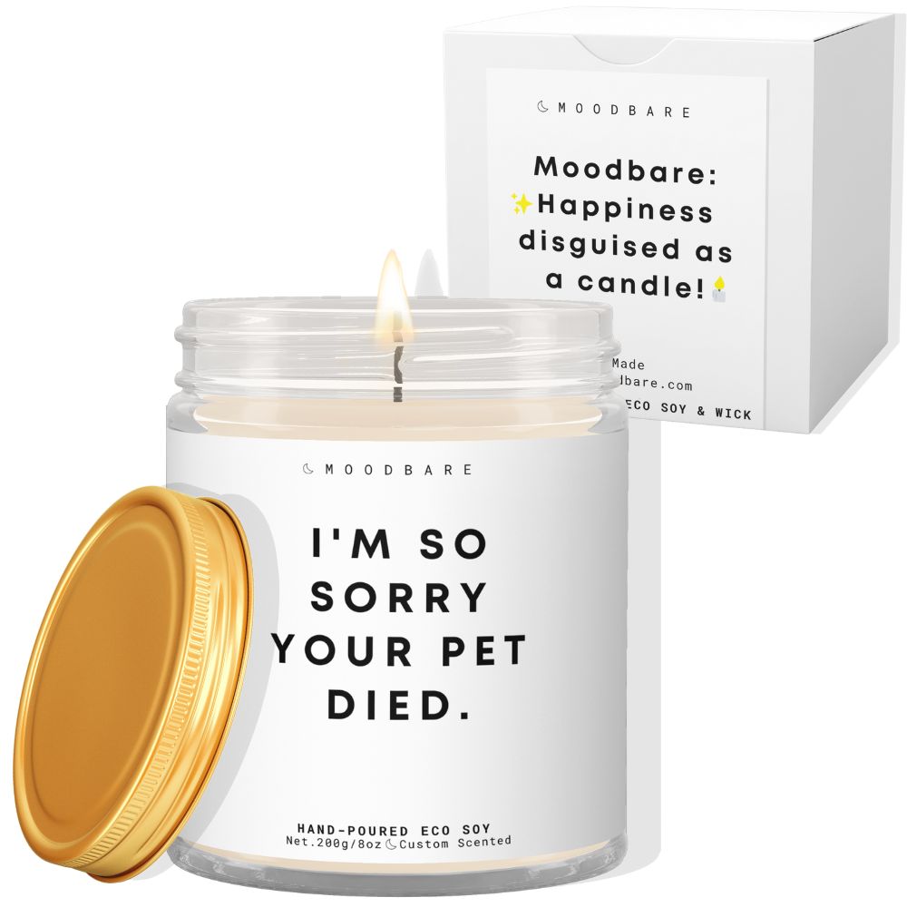 I'm so sorry your pet died! ✨ Luxury Eco Soy Candle