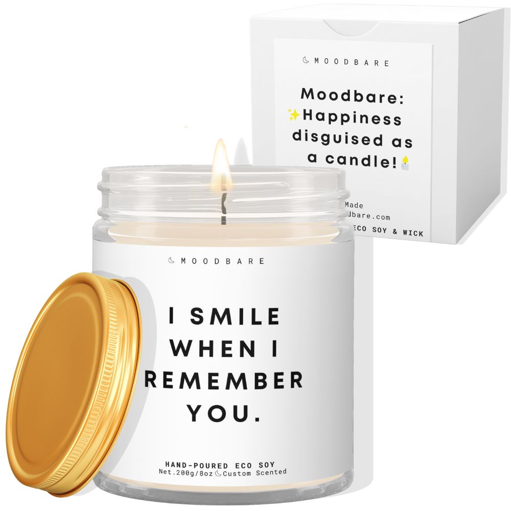 I smile when I remember you. ✨ Luxury Eco Soy Candle