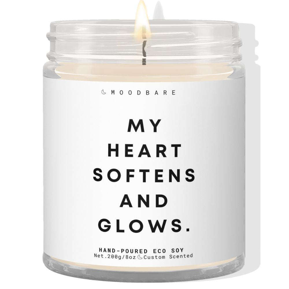 My heart softens and glows! ✨ Luxury Eco Soy Candle