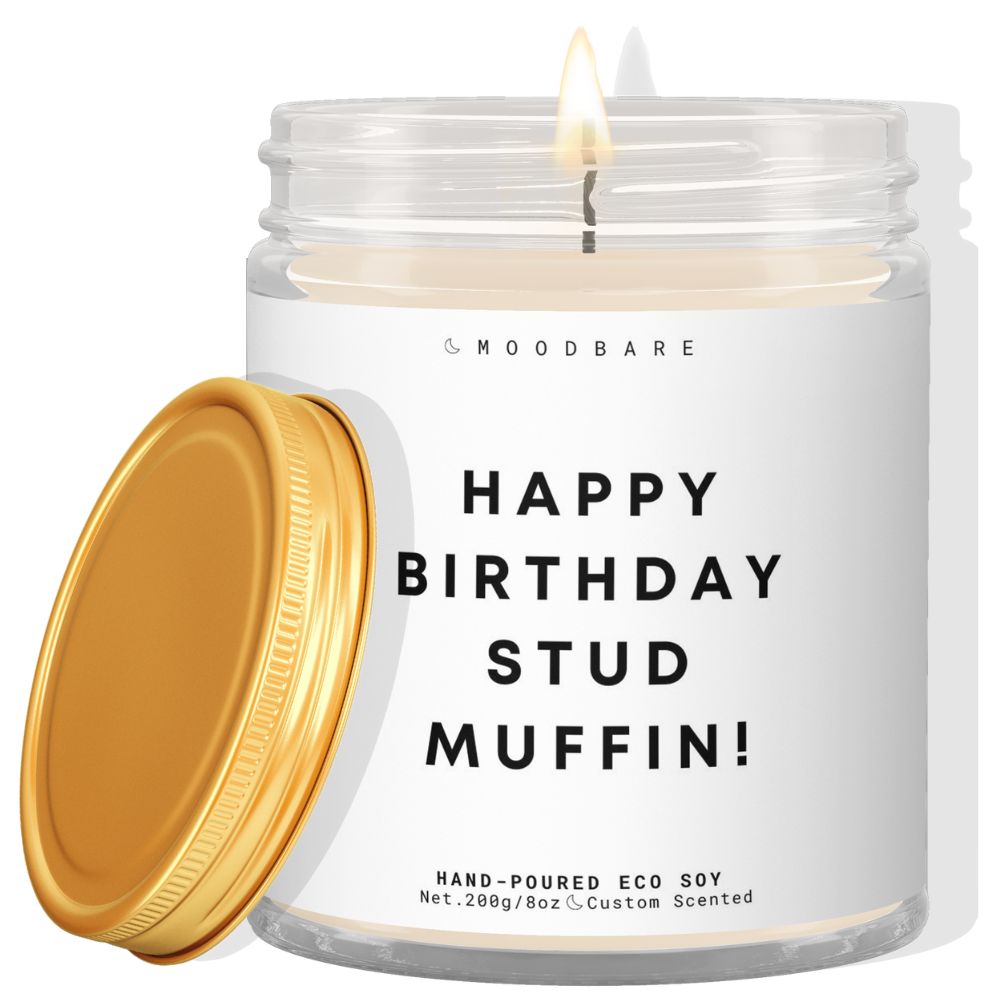 Happy birthday stud muffin! ✨ Luxury Eco Soy Candle