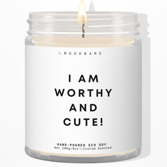 I am worthy and cute! ✨ Luxury Eco Soy Candle