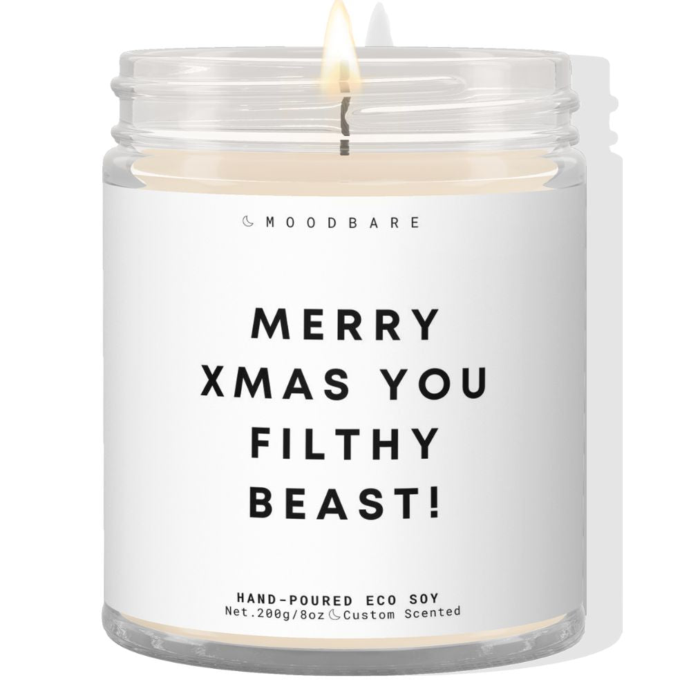 Merry xmas you filthy beast! ✨ Luxury Eco Soy Candle