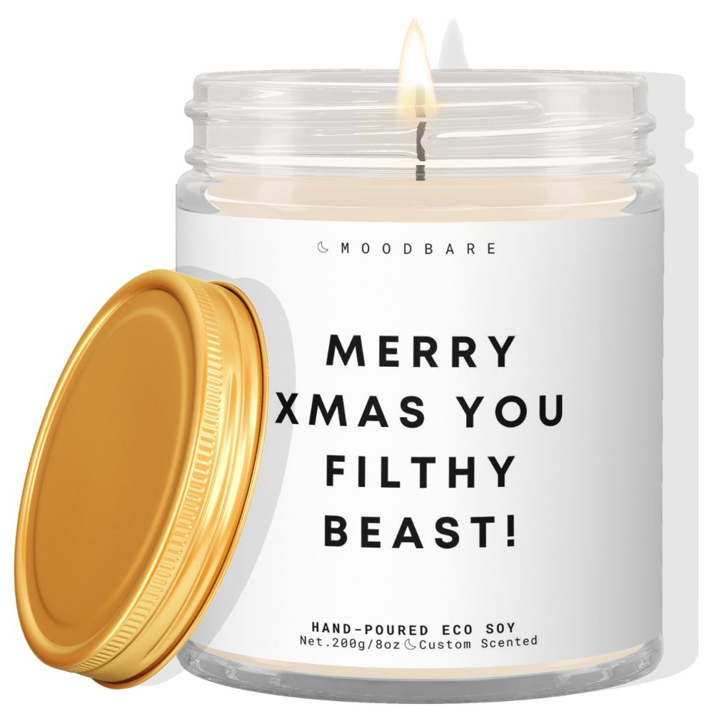 Merry xmas you filthy beast! ✨ Luxury Eco Soy Candle