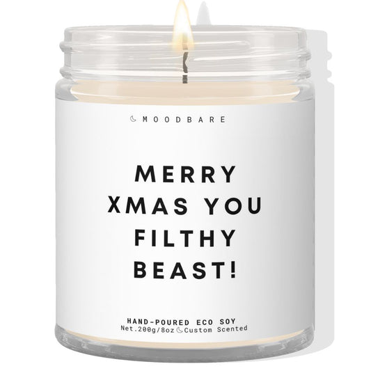 Merry xmas you filthy beast! ✨ Luxury Eco Soy Candle